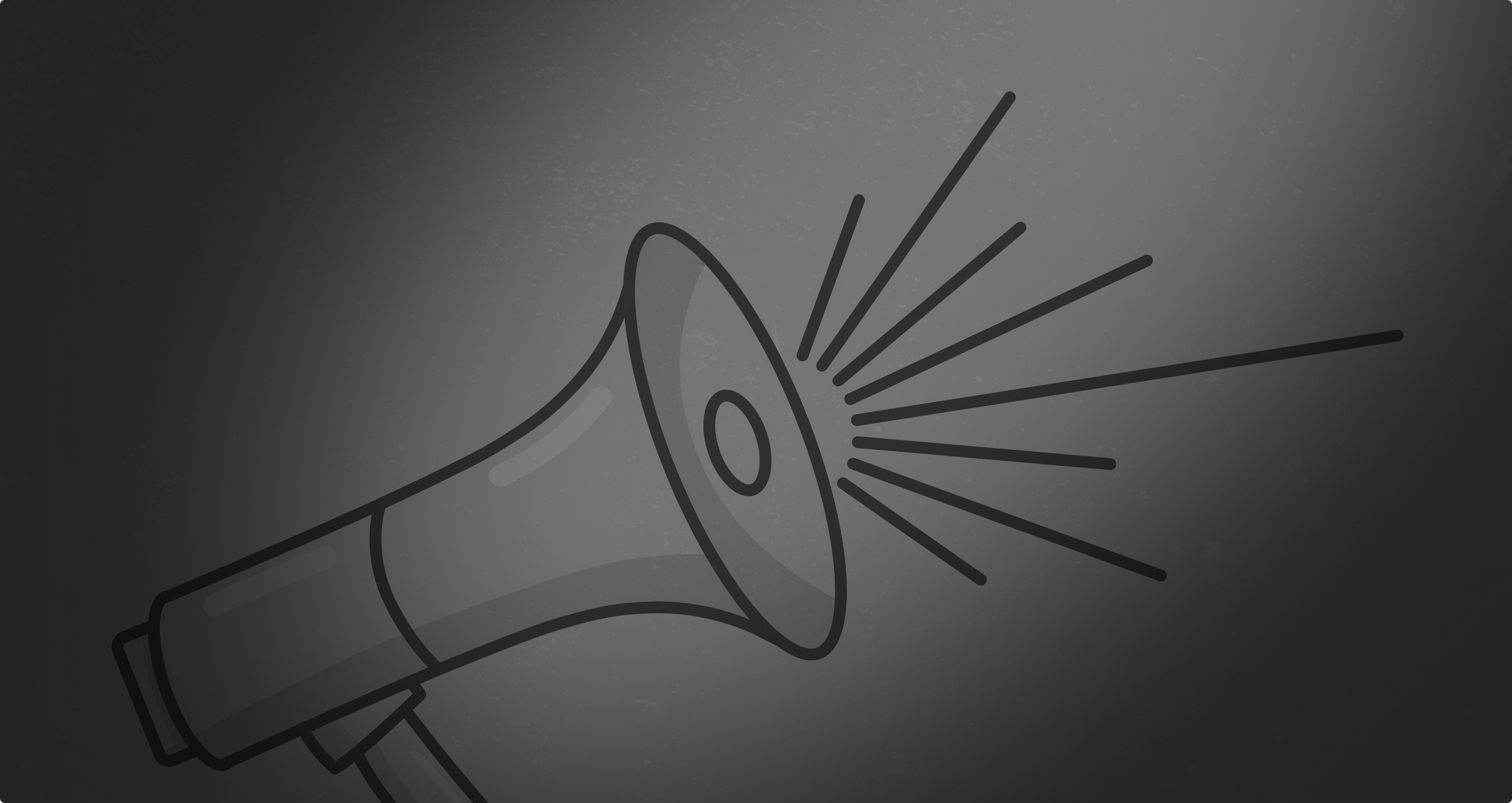 A graphic of a megaphone